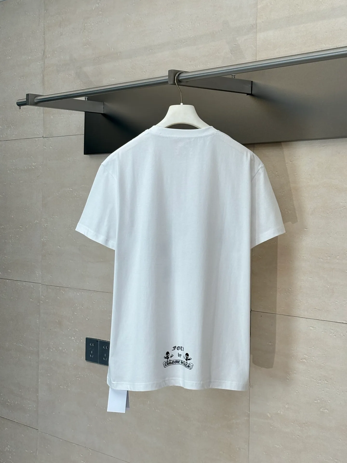 🅿️270 Come Hearts*/Cro Heart 25Ss new FOTI skull printed short-sleeved T-shirt. The fabric is made of 26-woven 200g cotton. The printing is made of black ink. Water slurry printing. Customized supporting accessories. Size: S/M/L